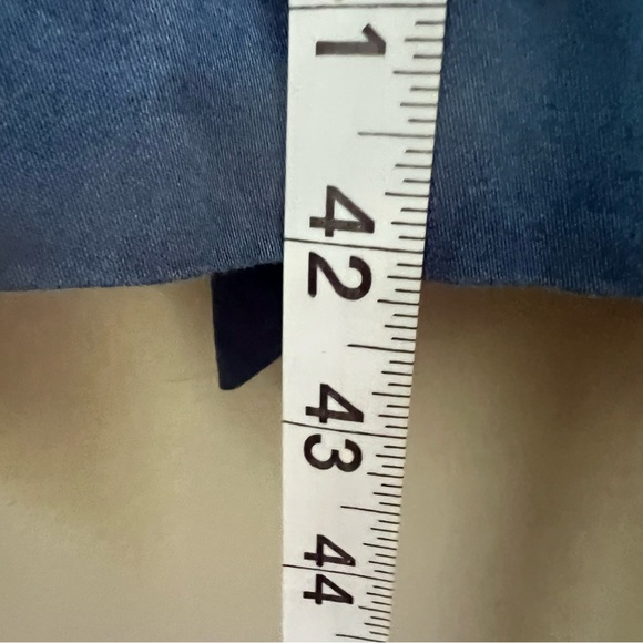 Vintage Lester Square for The Tog Shop blue white panel shirt dress pockets - Picture 16 of 16